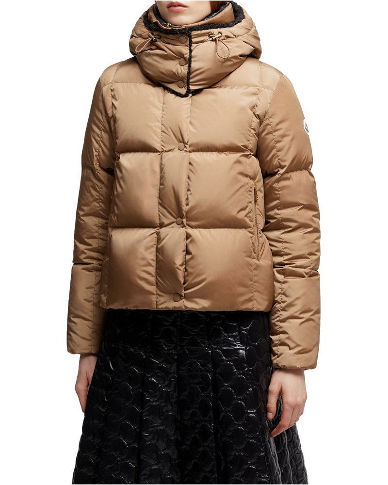 Castelnou Short Down Jacket With Hood And Checked Quilting Moncler – Гарантія оригінальності