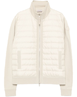Оригінальна Padded Wool Zip-Up Cardigan Moncler