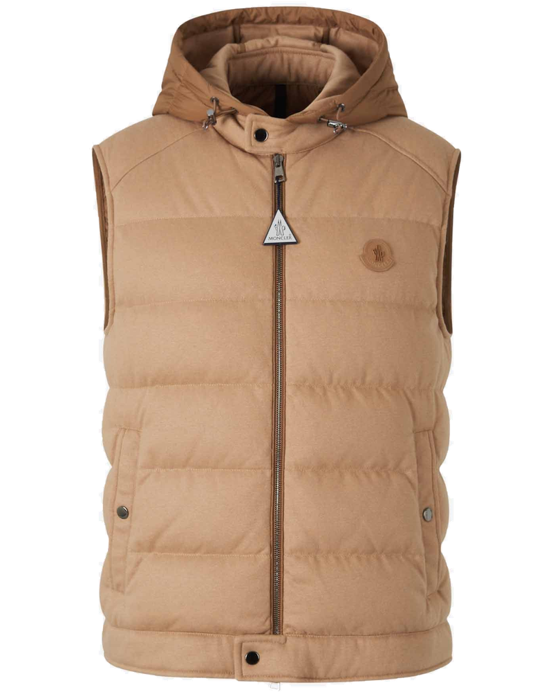 Quilted Vest With Hood Moncler – Гарантія оригінальності