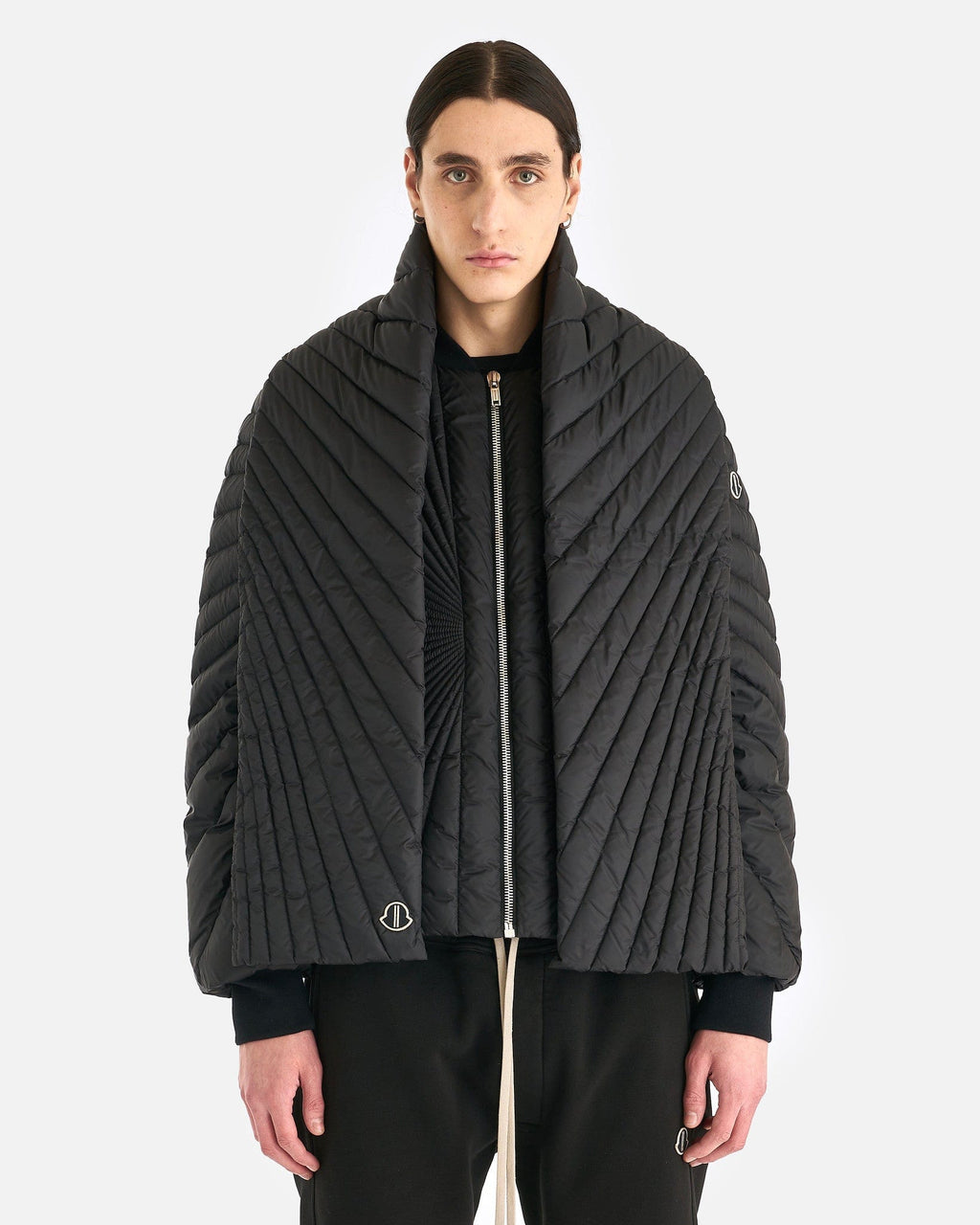 Оригінальна Moncler Radiance Scarf In Black Rick owens – збільшений вид
