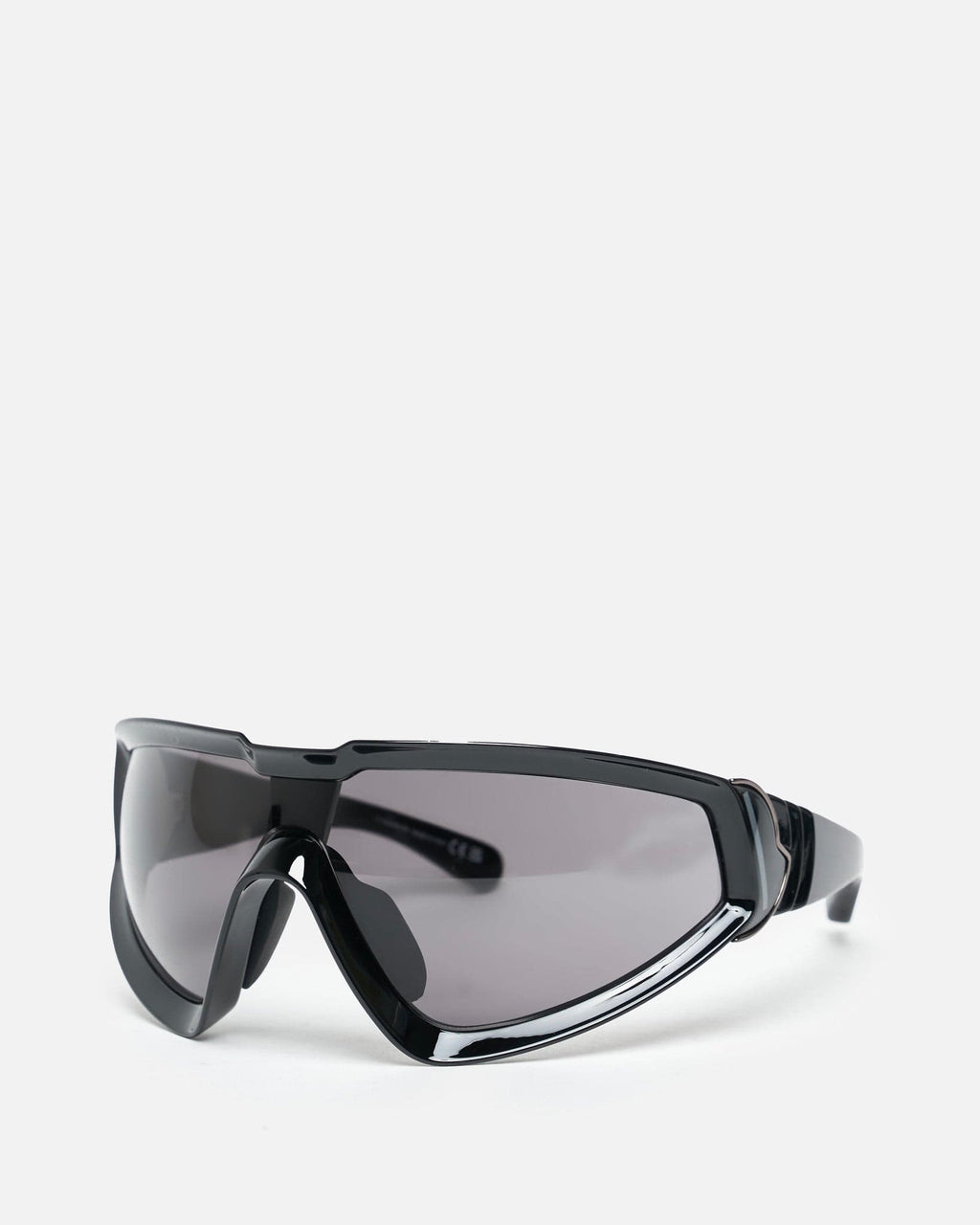Moncler Sunglasses Shiny Wrapid In Black Rick owens – Гарантія оригінальності – вид ззаду