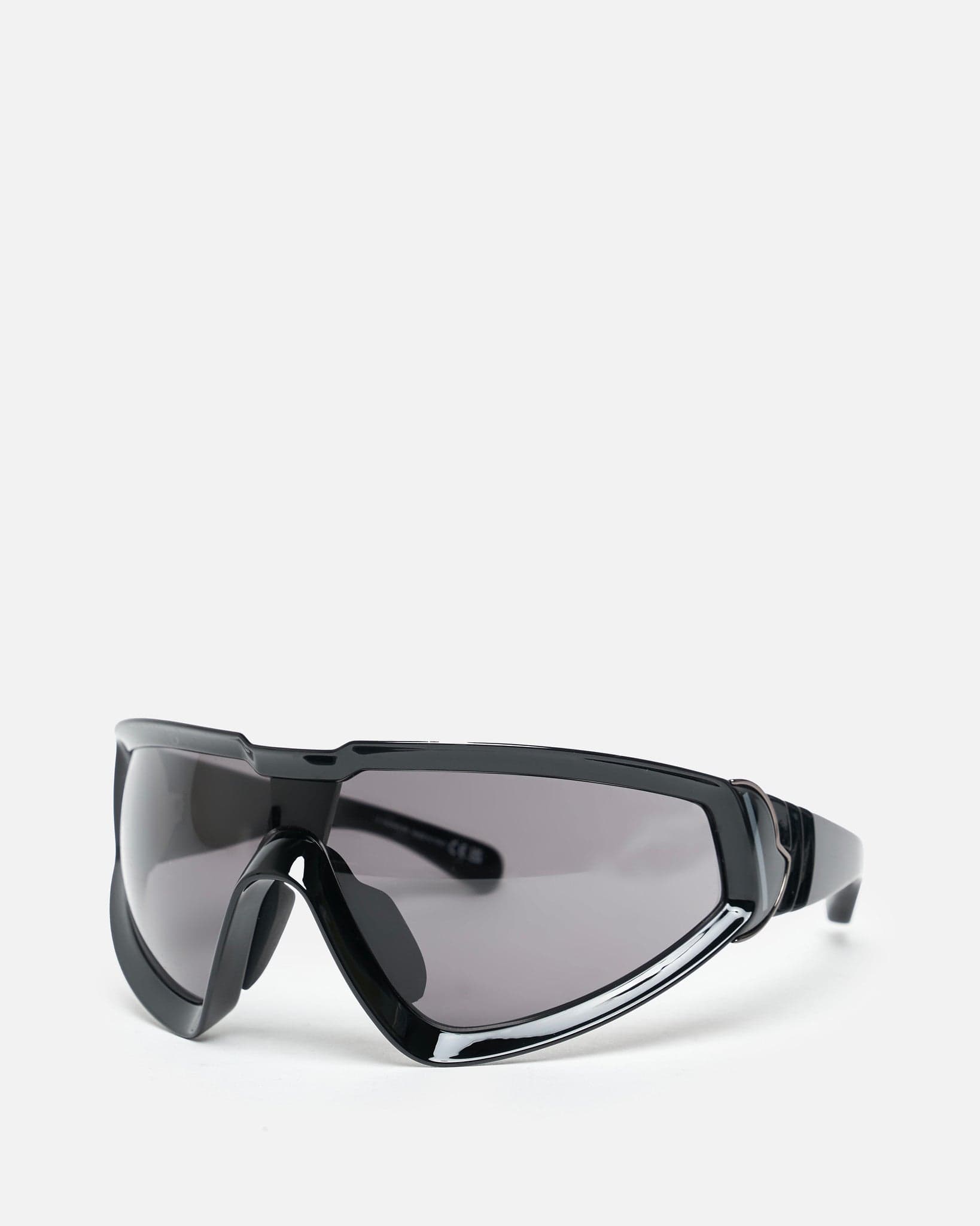 Moncler Sunglasses Shiny Wrapid In Black Rick owens – Гарантія оригінальності – вид ззаду