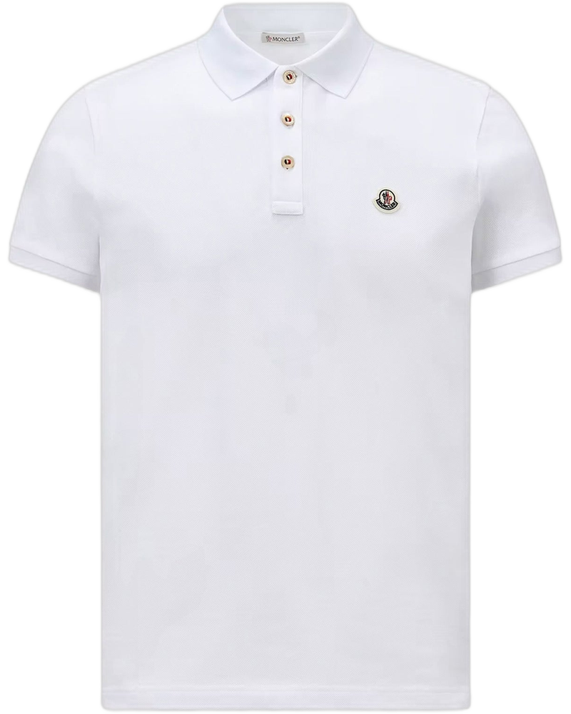 Cotton Polo Shirt With Logo Patch Moncler – Гарантія оригінальності