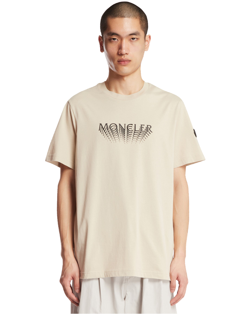 Beige Logo T-Shirt Moncler оригінал – Купити в Україні