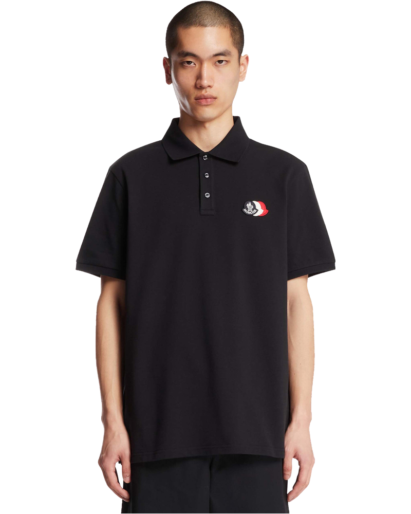 Оригінальна Blue Triple Patch Polo Shirt Moncler