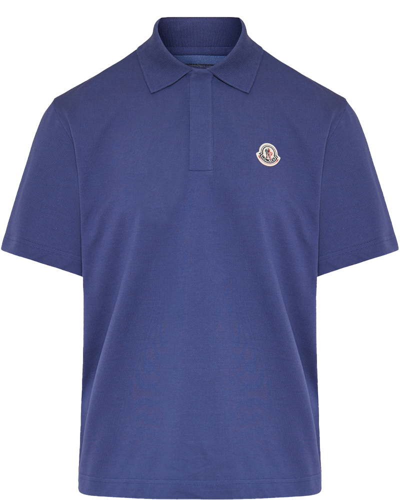 Оригінальна Logo Patch Cotton Polo Shirt Moncler