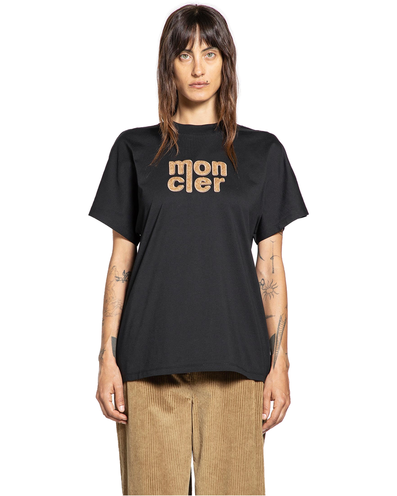 Teddy Logo Cotton T-Shirt Moncler оригінал – Купити в Україні