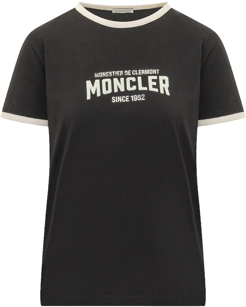 T-Shirt With Front Print And Contrasting Trims Moncler оригінал – Купити в Україні