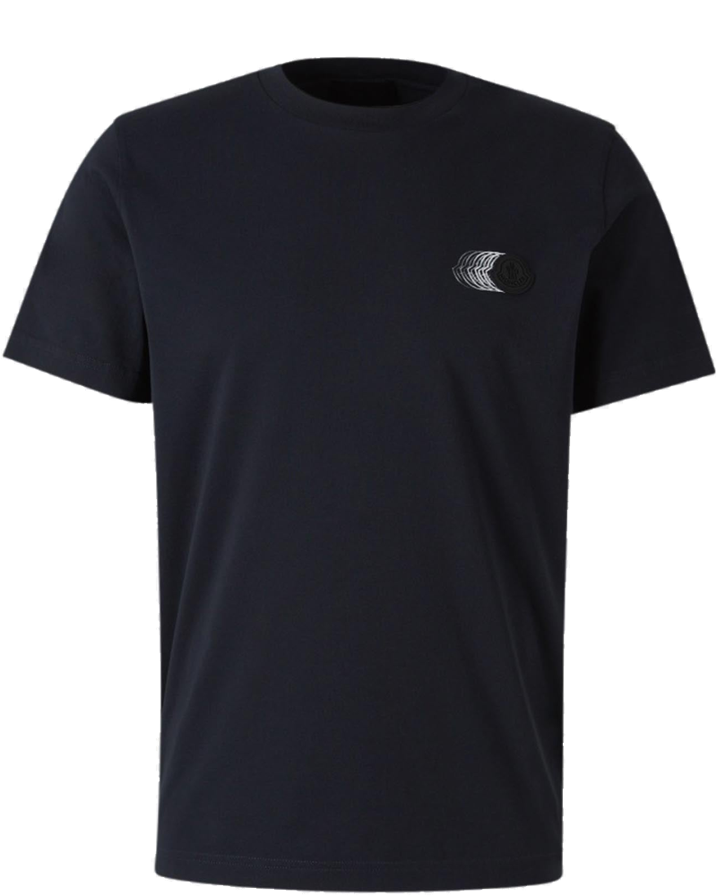 Cotton T-Shirt Logo Moncler оригінал – Купити в Україні