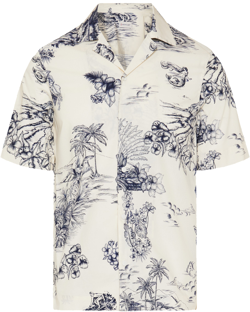 Floral Print Cotton Shirt Moncler оригінал – Купити в Україні
