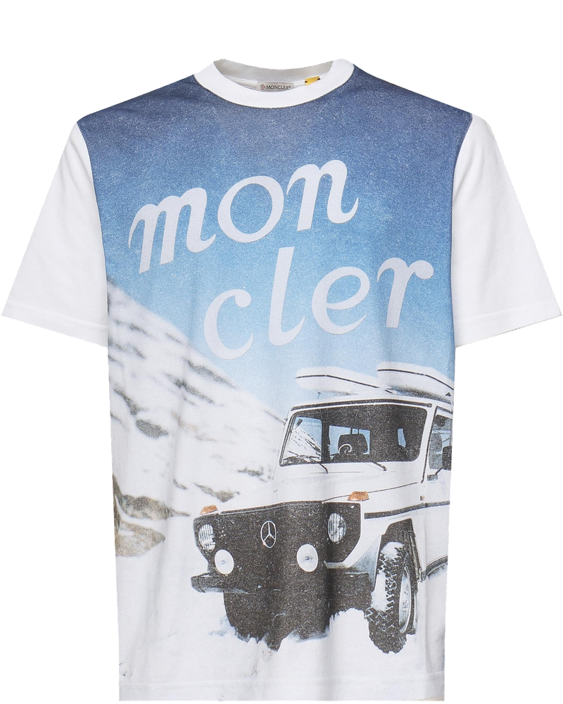 T-Shirt Con Stampa Frontale Moncler оригінал – Купити в Україні