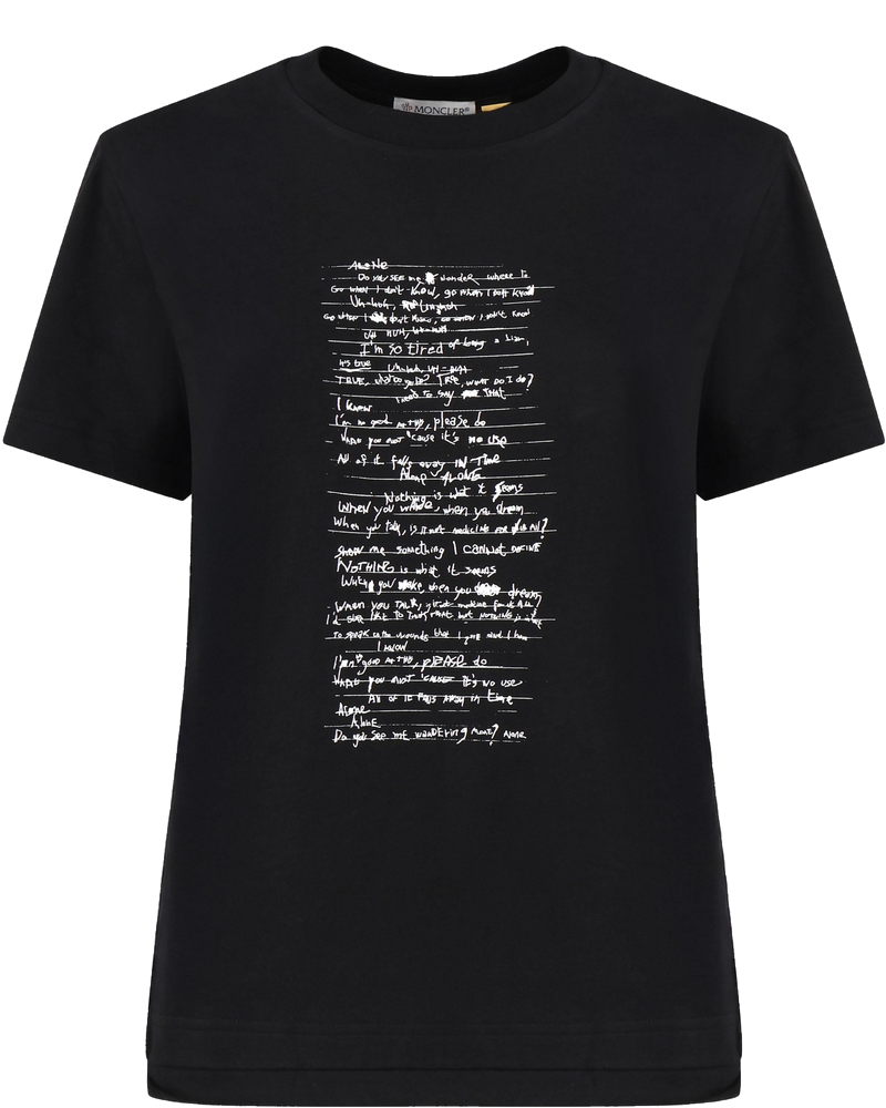 T-Shirt Moncler X Willow Smith In Cotone Moncler оригінал – Купити в Україні