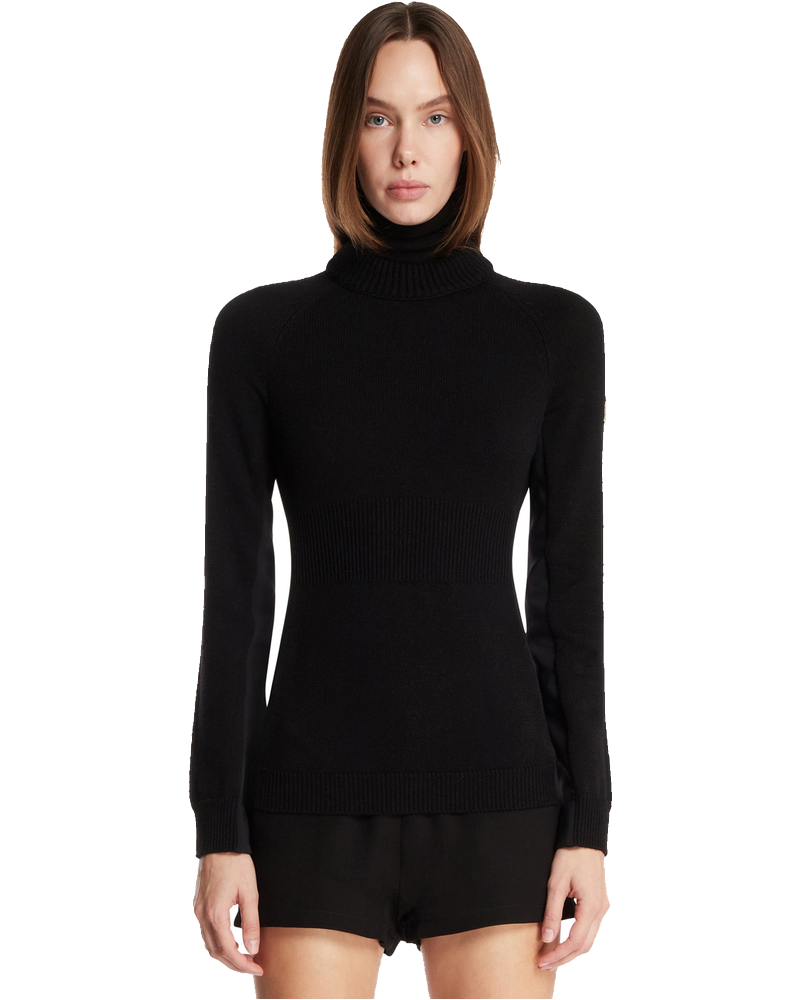 Оригінальна Black Turtleneck Wool Sweater Moncler