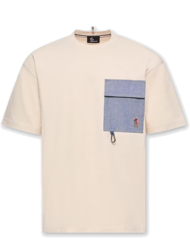 Оригінальна Denim T-Shirt With Pocket Moncler