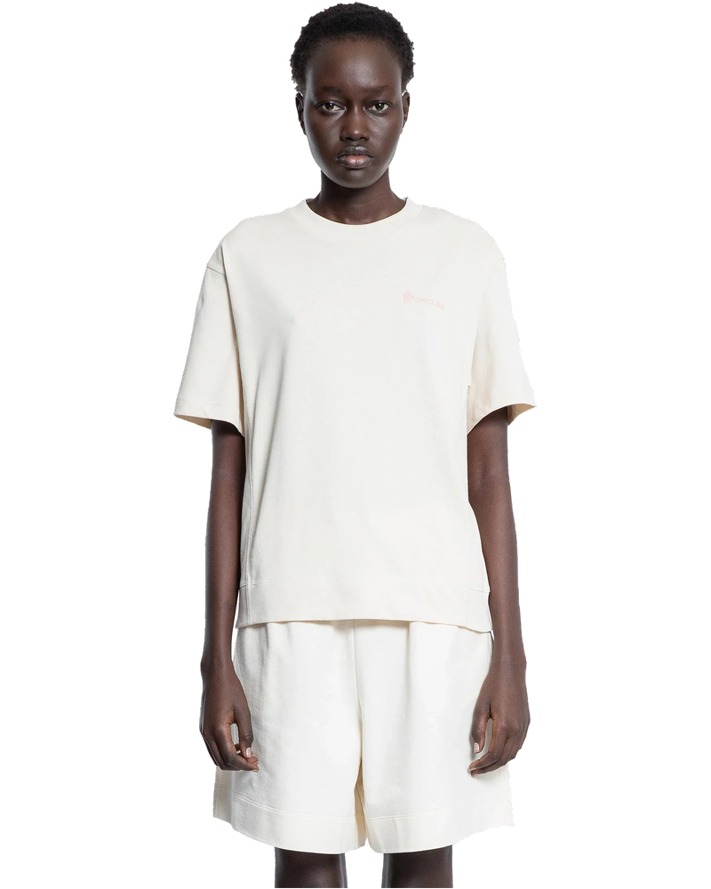 Embossed Logo Cotton T-Shirt Moncler оригінал – Купити в Україні