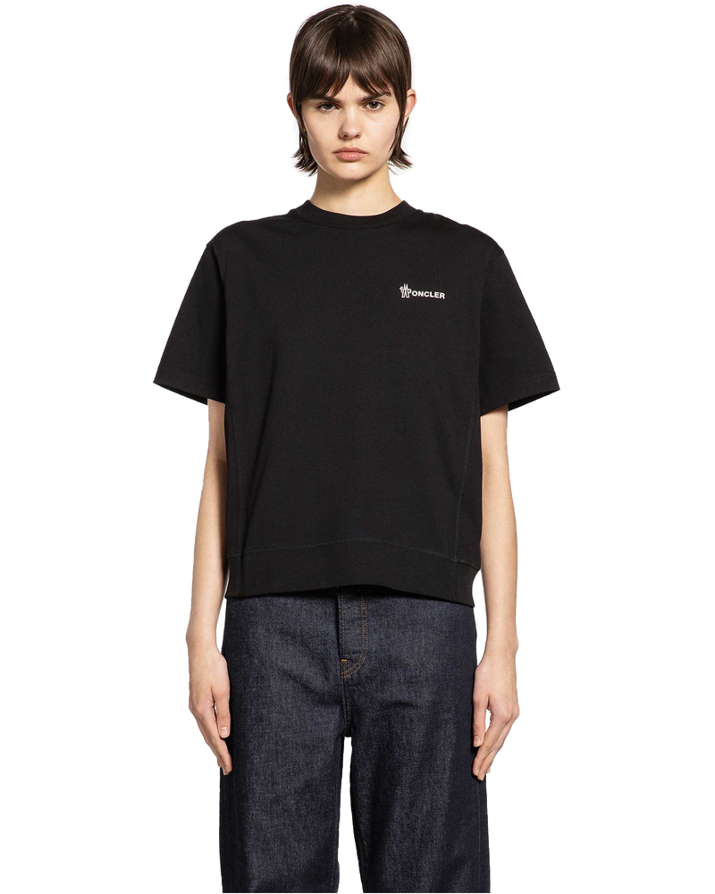 Embossed Logo Cotton T-Shirt Moncler оригінал – Купити в Україні
