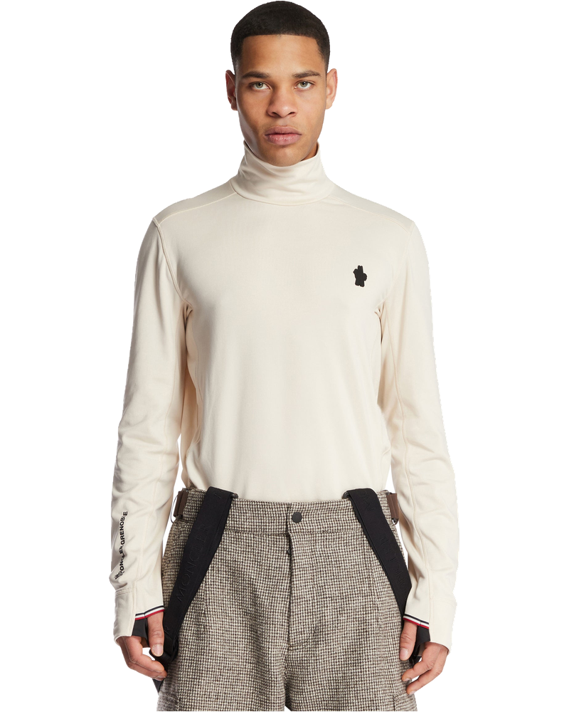 Оригінальна White Polartec Turtleneck Moncler