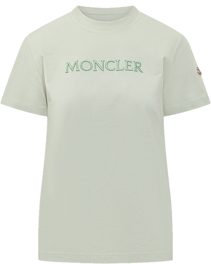 Оригінальна Short Sleeve T-Shirt With Embroidered Logo Moncler