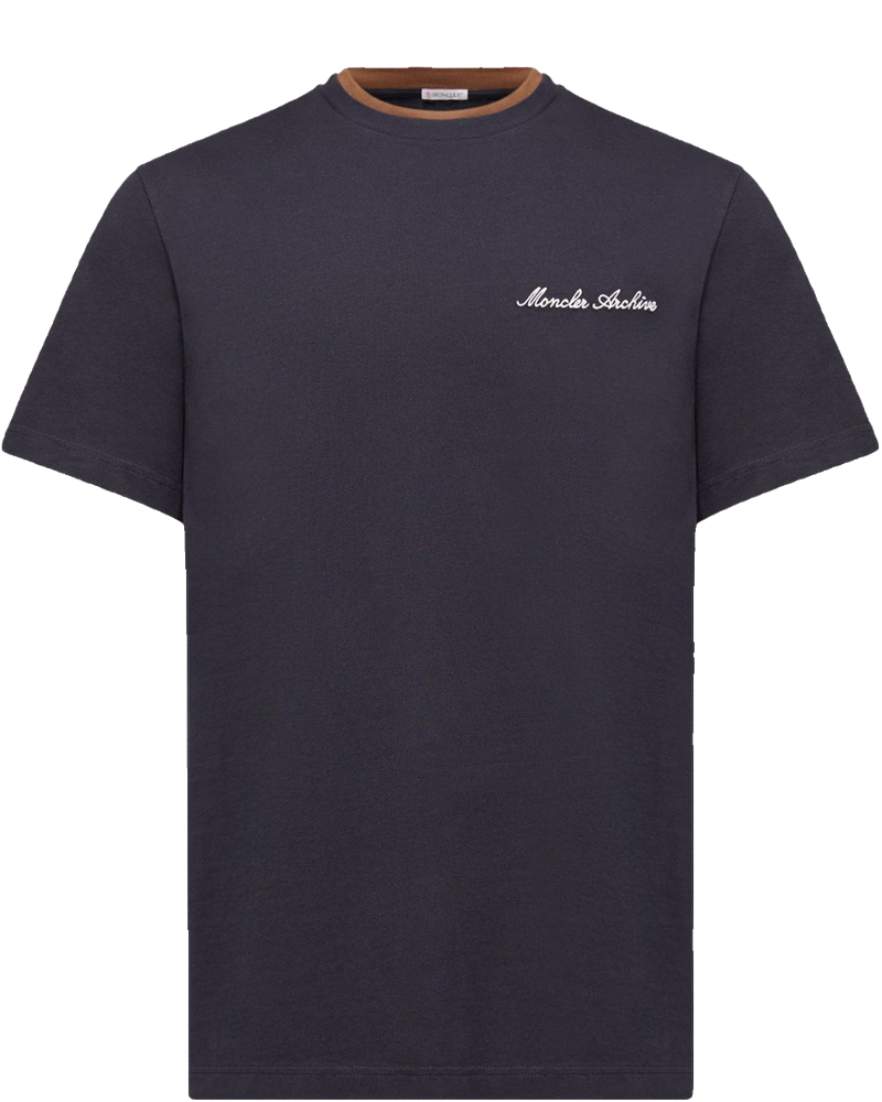 Cotton T-Shirt With Embroidered Logo Moncler – Гарантія оригінальності