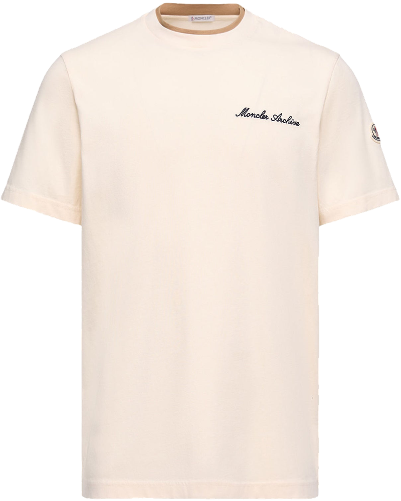 Cotton T-Shirt With Embroidered Logo Moncler – Гарантія оригінальності