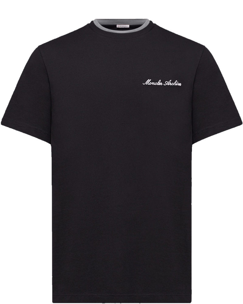 Cotton T-Shirt With Embroidered Logo Moncler – Гарантія оригінальності