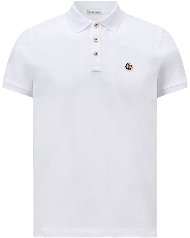 Cotton Polo Shirt With Logo Patch Moncler – Гарантія оригінальності