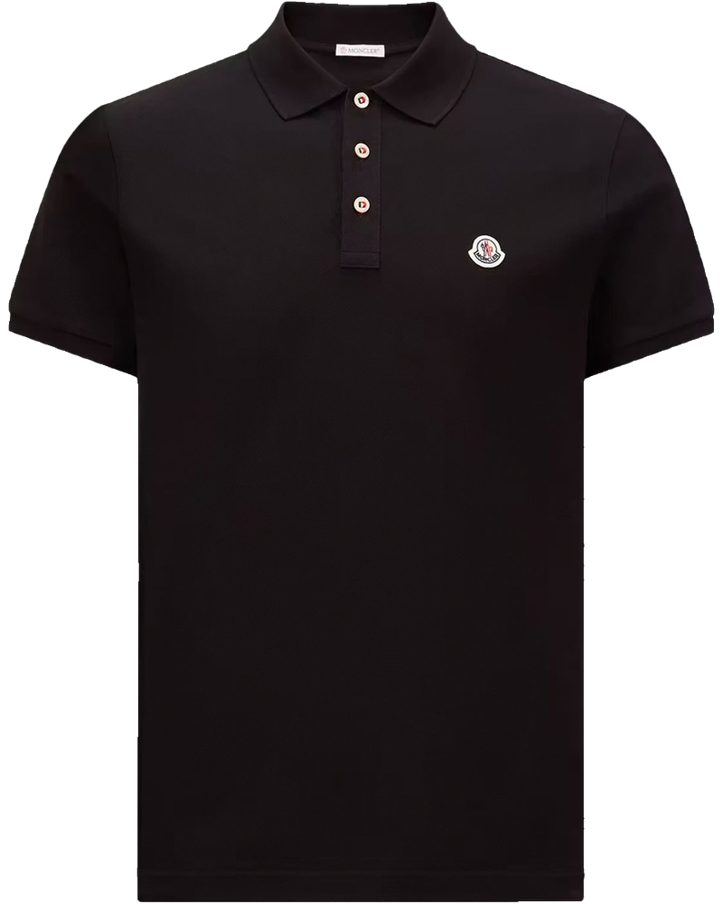 Cotton Polo Shirt With Logo Patch Moncler – Гарантія оригінальності