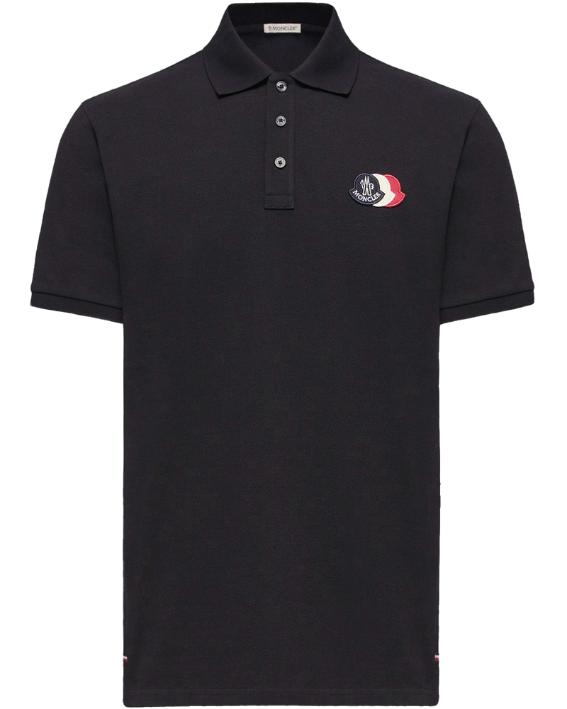 Cotton Piquet Polo Shirt With Logo Patch Moncler – Гарантія оригінальності