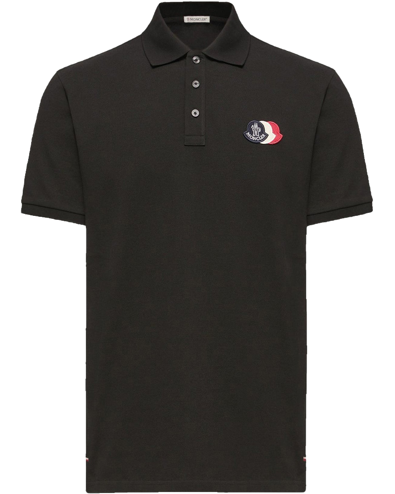 Cotton Piquet Polo Shirt With Logo Patch Moncler – Гарантія оригінальності