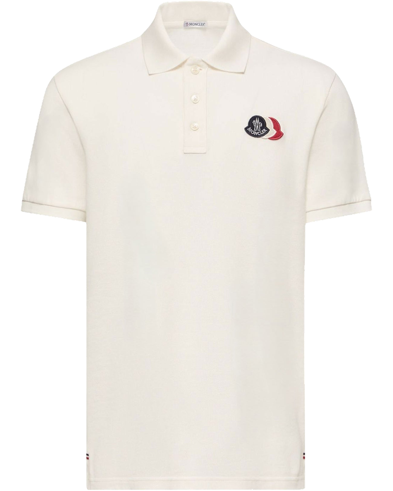 Cotton Piquet Polo Shirt With Logo Patch Moncler – Гарантія оригінальності