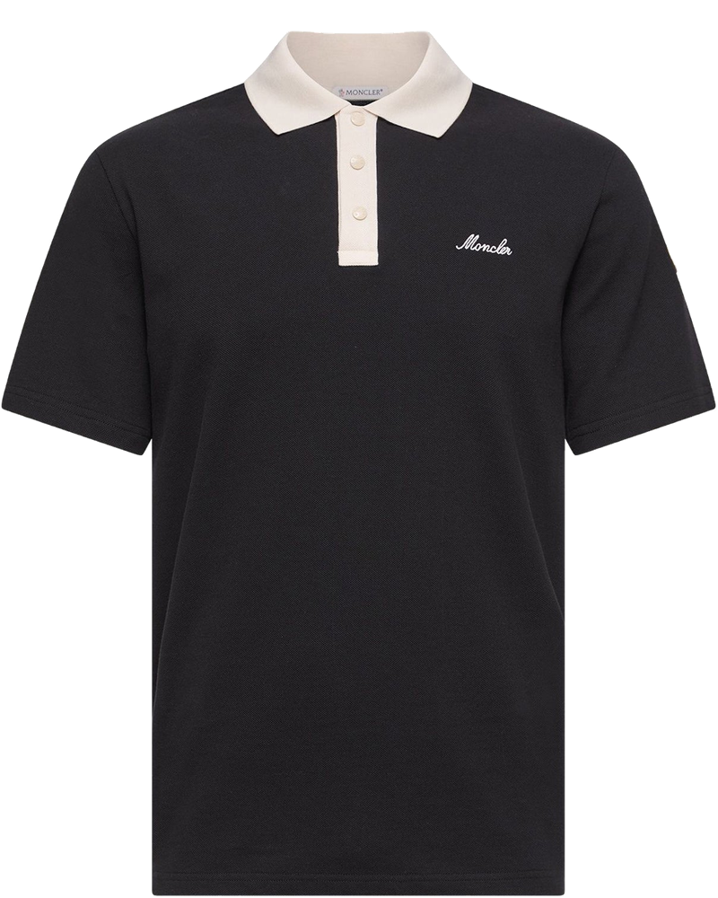 Cotton Piquet Polo Shirt With Embroidered Logo Moncler оригінал – Купити в Україні