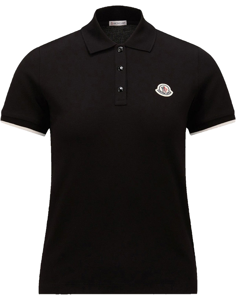 Cotton Piquet Polo Shirt With Logo Moncler – Гарантія оригінальності