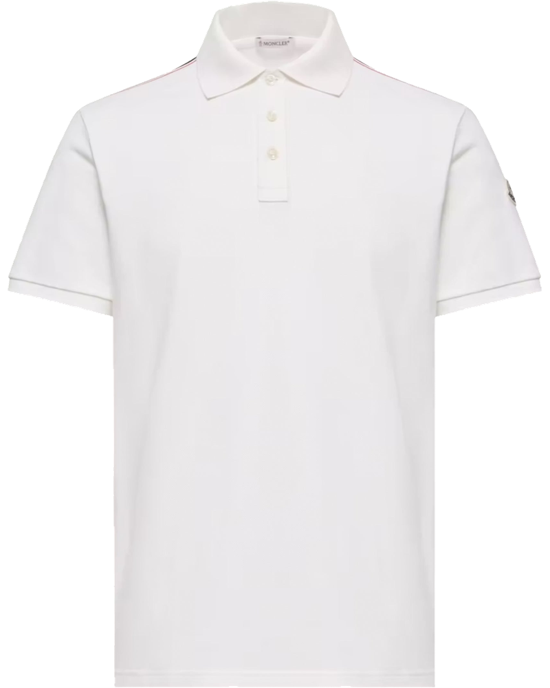 Tricolor Trimmed Cotton Piqué Polo Shirt Moncler оригінал – Купити в Україні