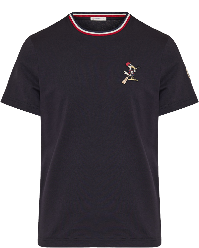 Оригінальна Monduck Logo Patch Cotton T Shirt Moncler