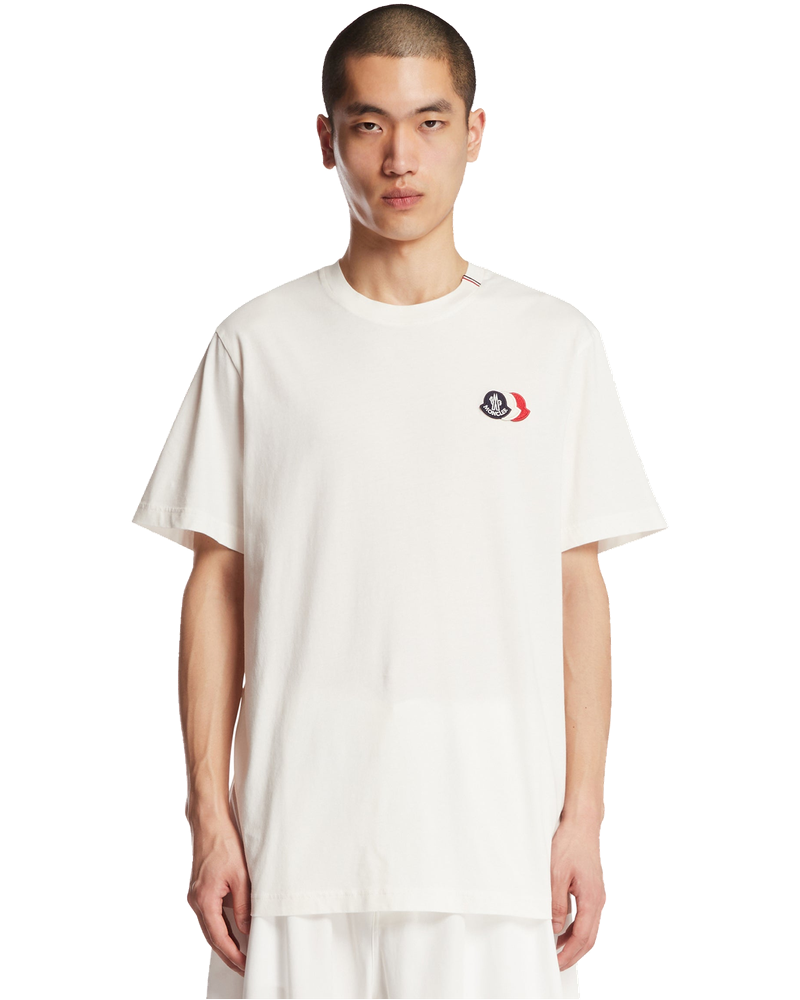 White Triple Patch T-Shirt Moncler оригінал – Купити в Україні