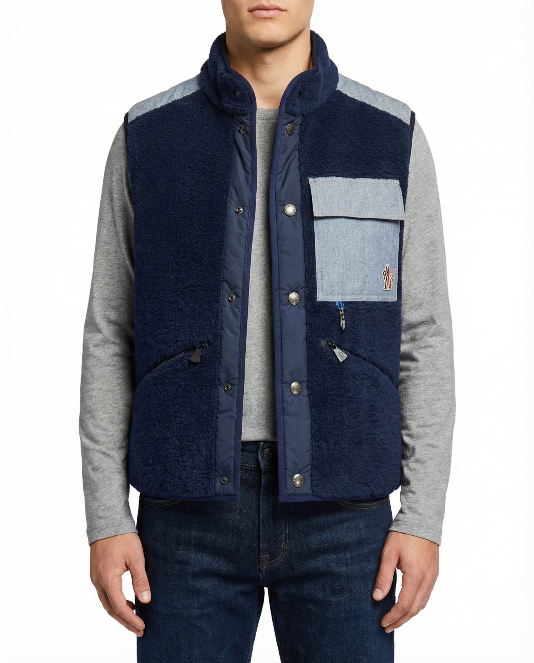 Оригінальна Teddy And Chambray Gilet Moncler – вид ззаду