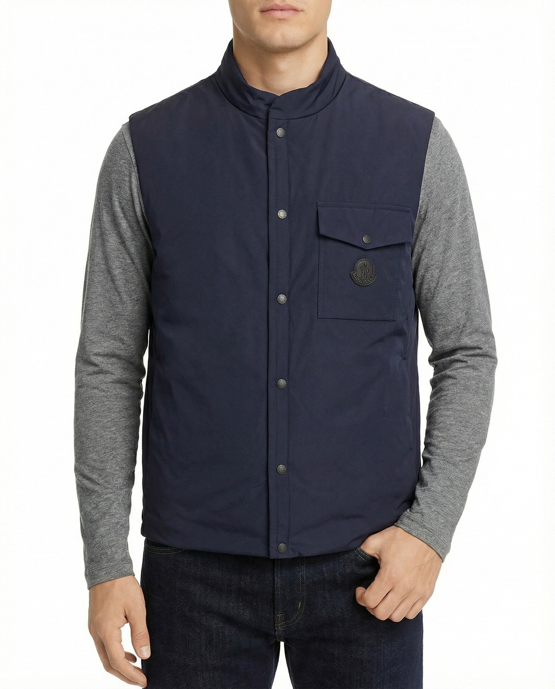 Sahel Padded Gilet Moncler оригінал – Купити в Україні – вид ззаду