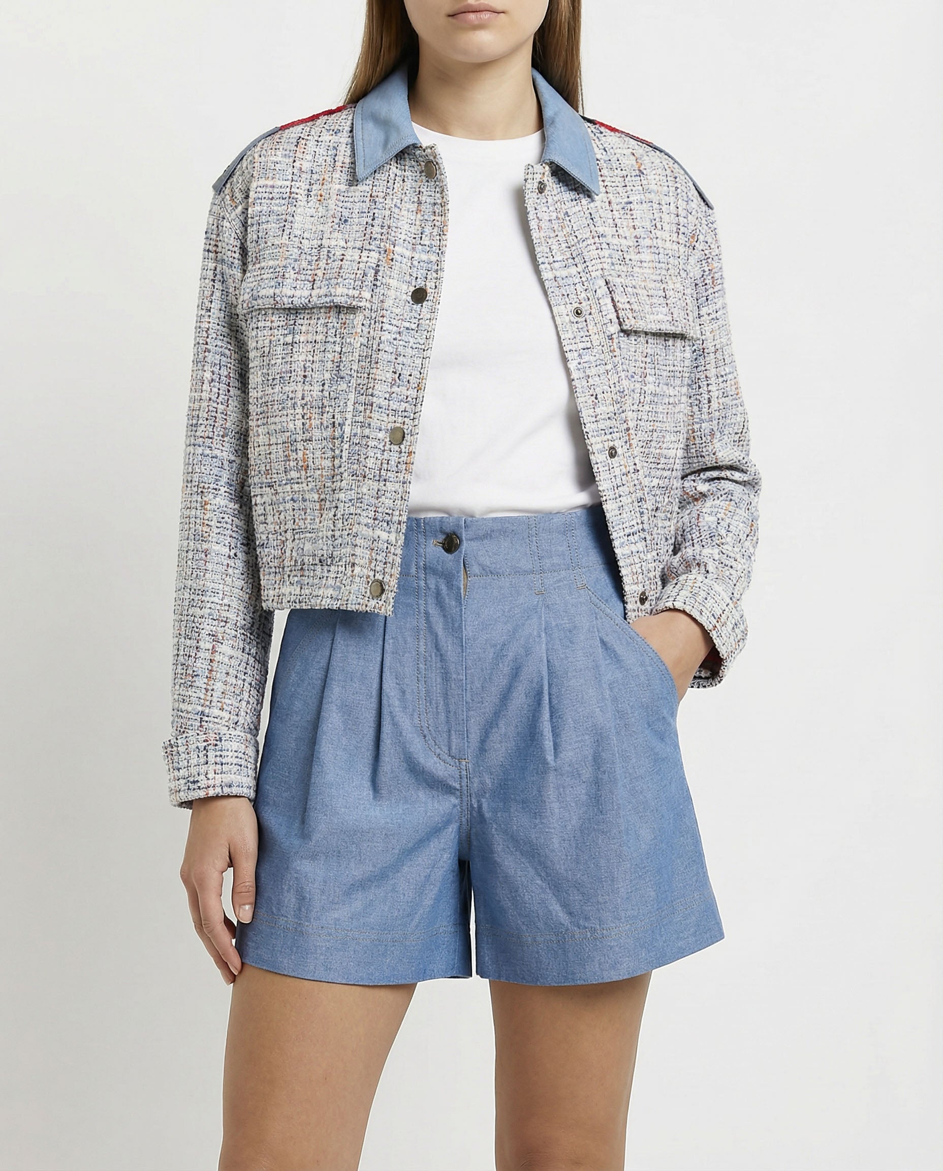 Chambray Shorts Moncler – Гарантія оригінальності – вид ззаду