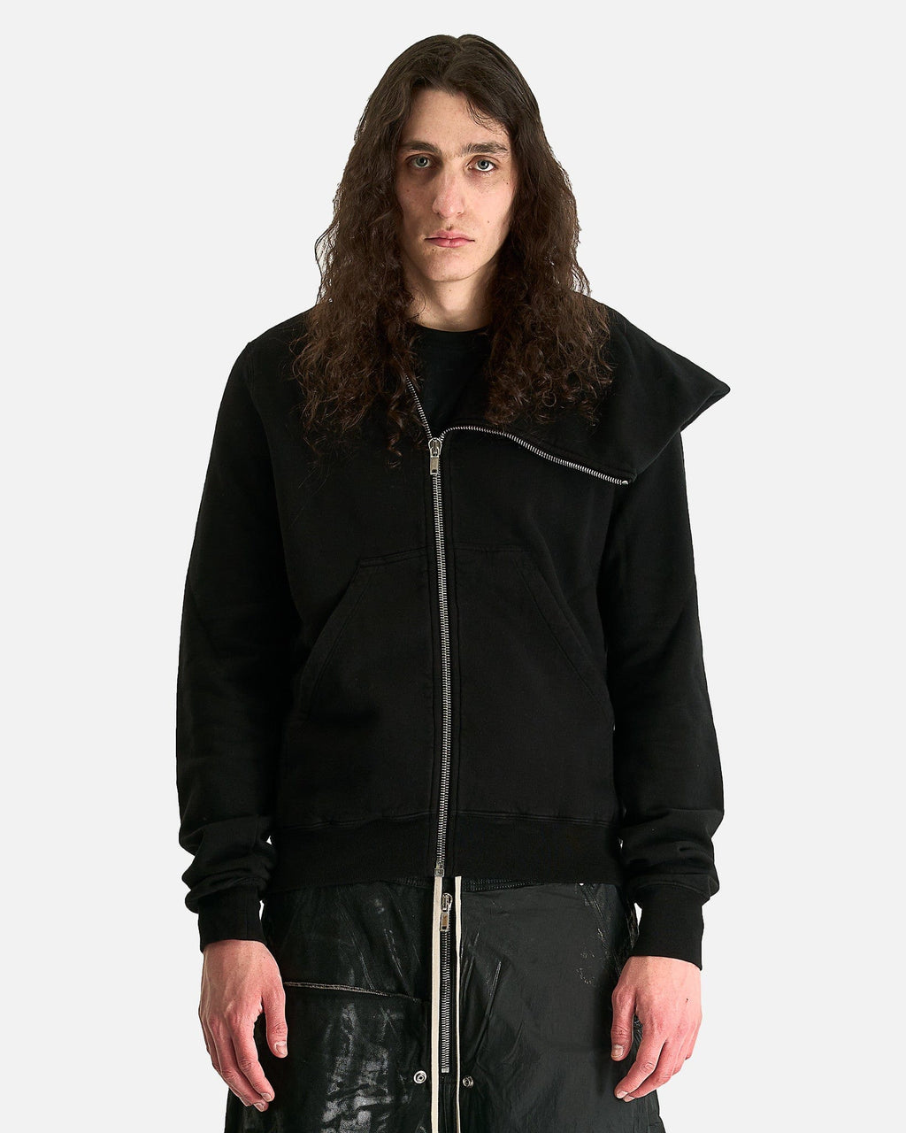 Оригінальна Mountain Hoodie In Black Rick owens – боковий вид