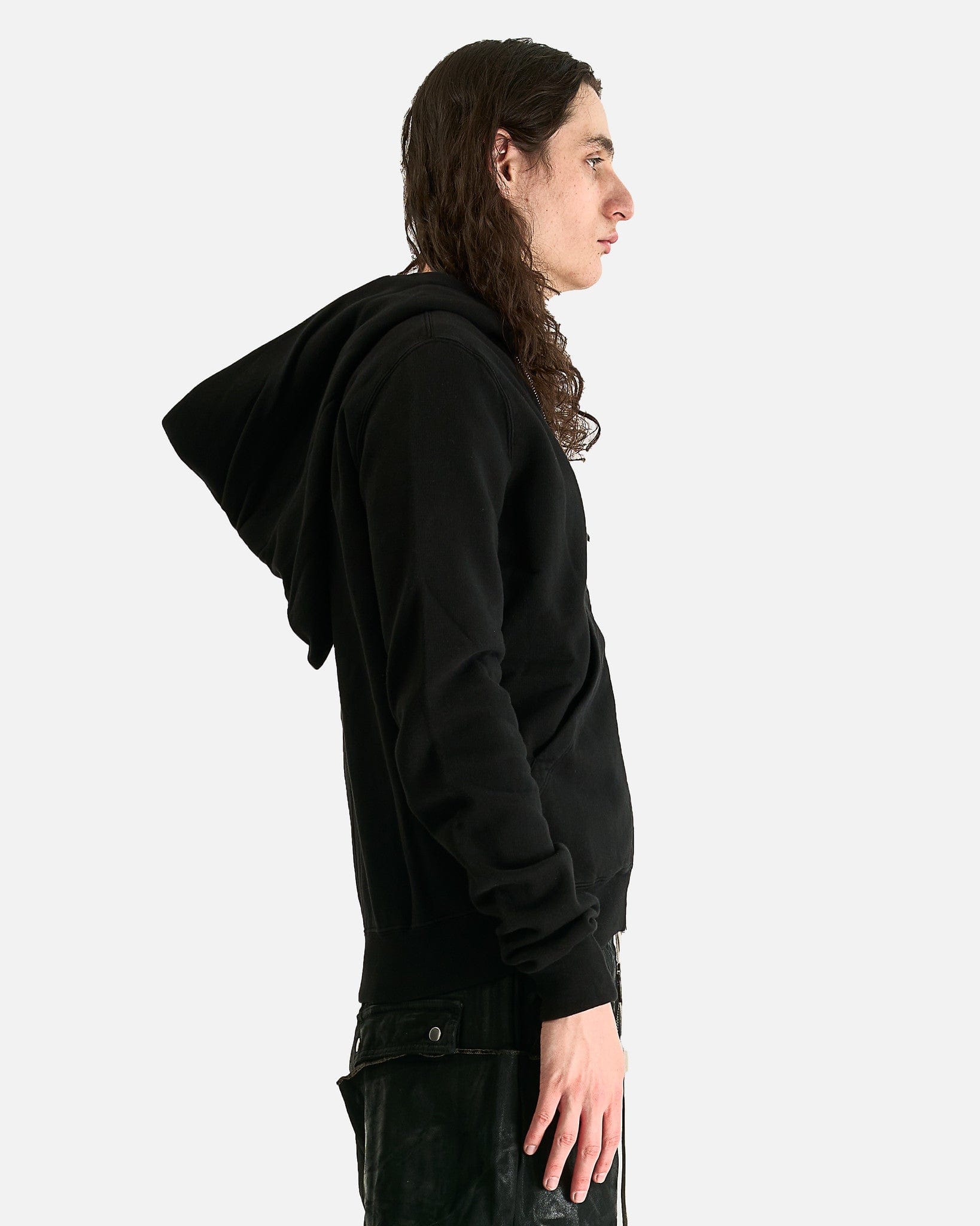Оригінальна Mountain Hoodie In Black Rick owens – вид ззаду