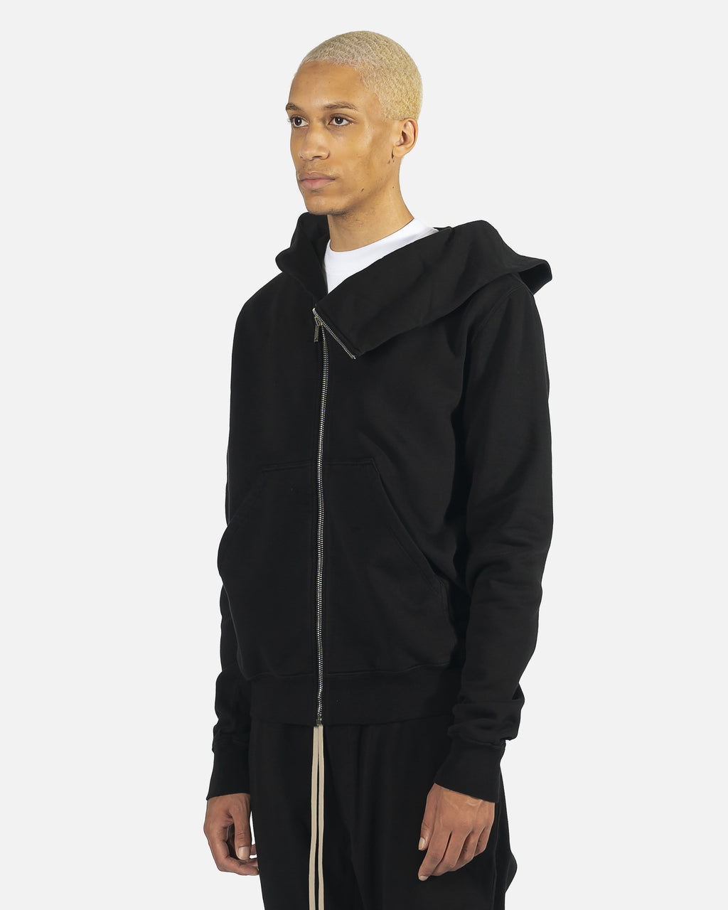 Оригінальна Mountain Hoodie In Black Rick owens – вид ззаду