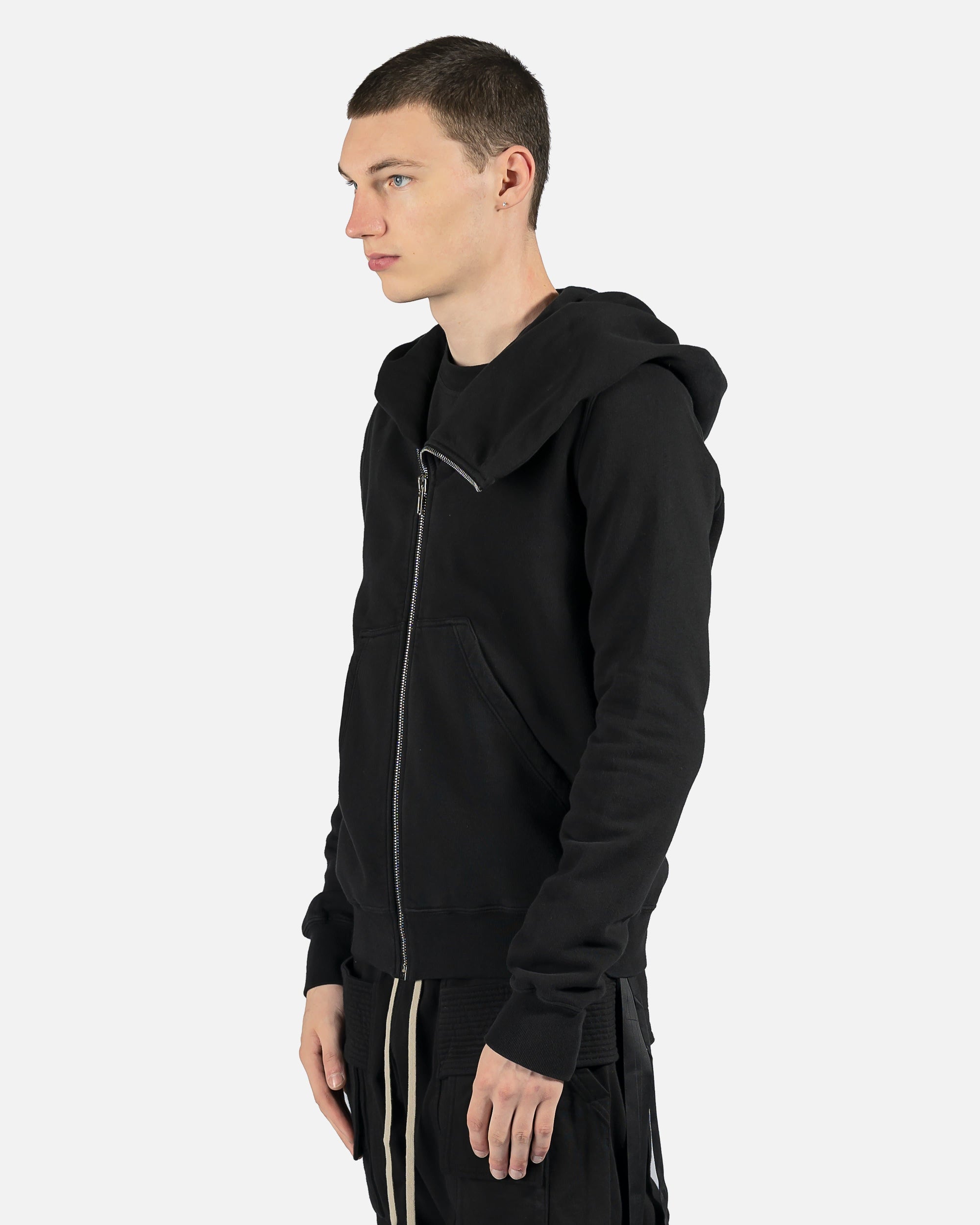 Оригінальна Mountain Hoodie In Black Rick owens – вид ззаду