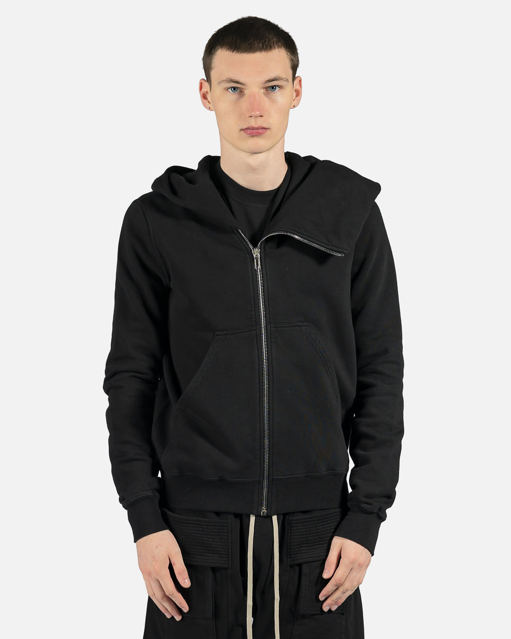 Оригінальна Mountain Hoodie In Black Rick owens – боковий вид