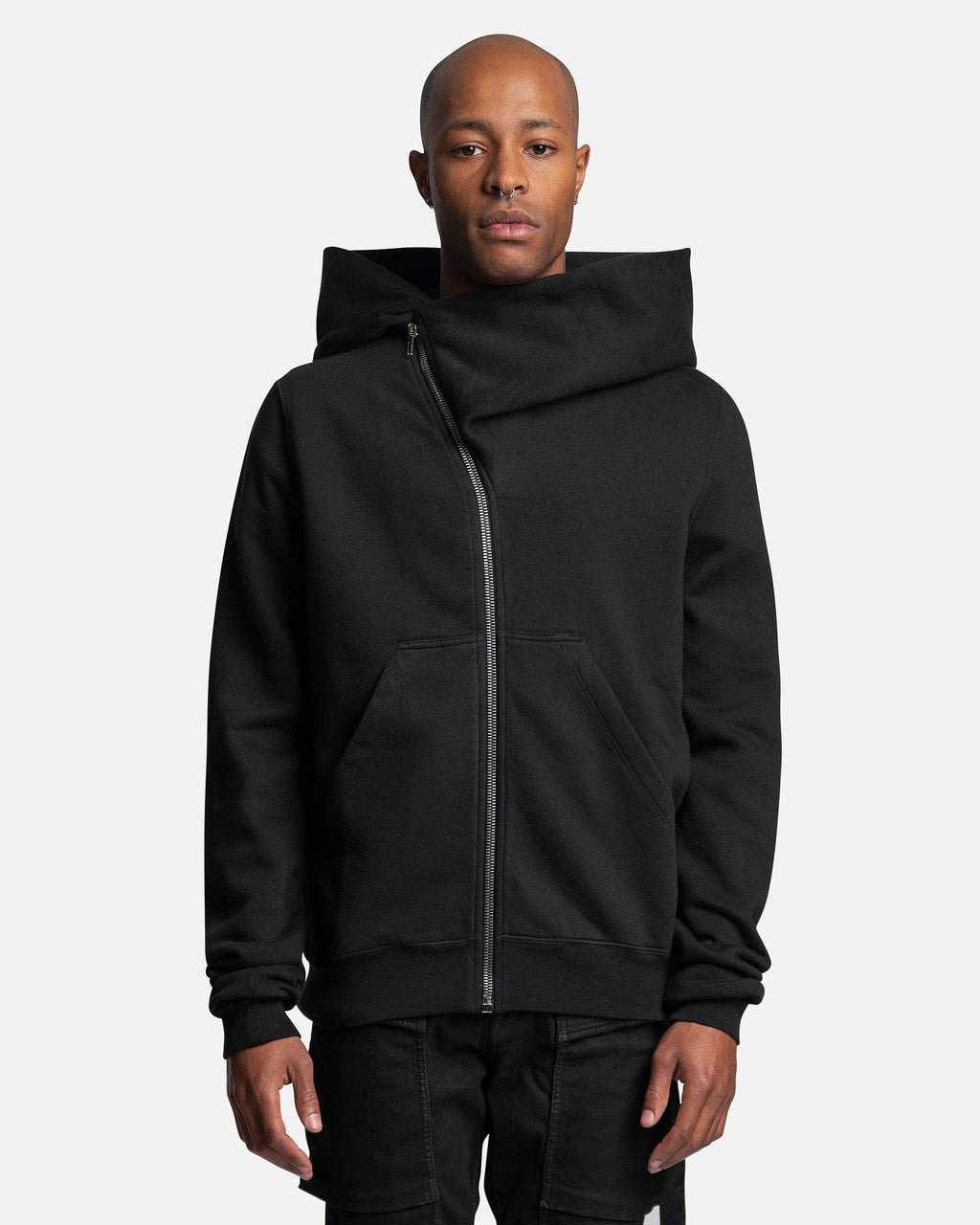 Оригінальна Mountain Hoodie In Black Rick owens – боковий вид