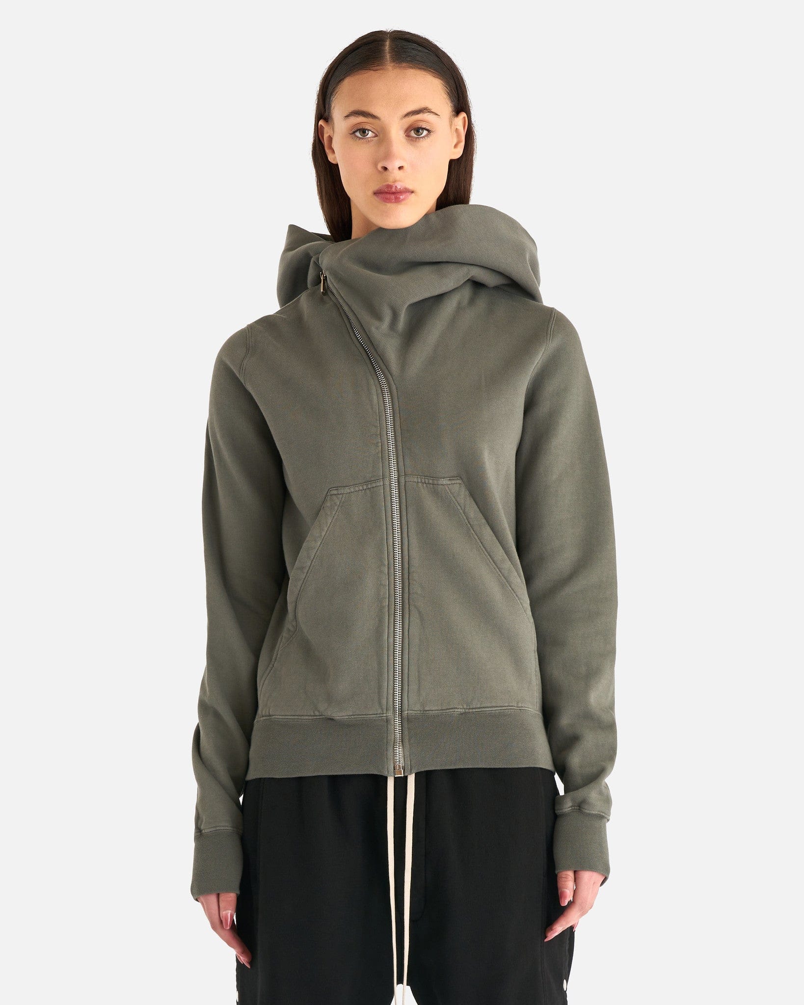Mountain Hoodie In Hustler Blue Rick owens оригінал – Купити в Україні – боковий вид