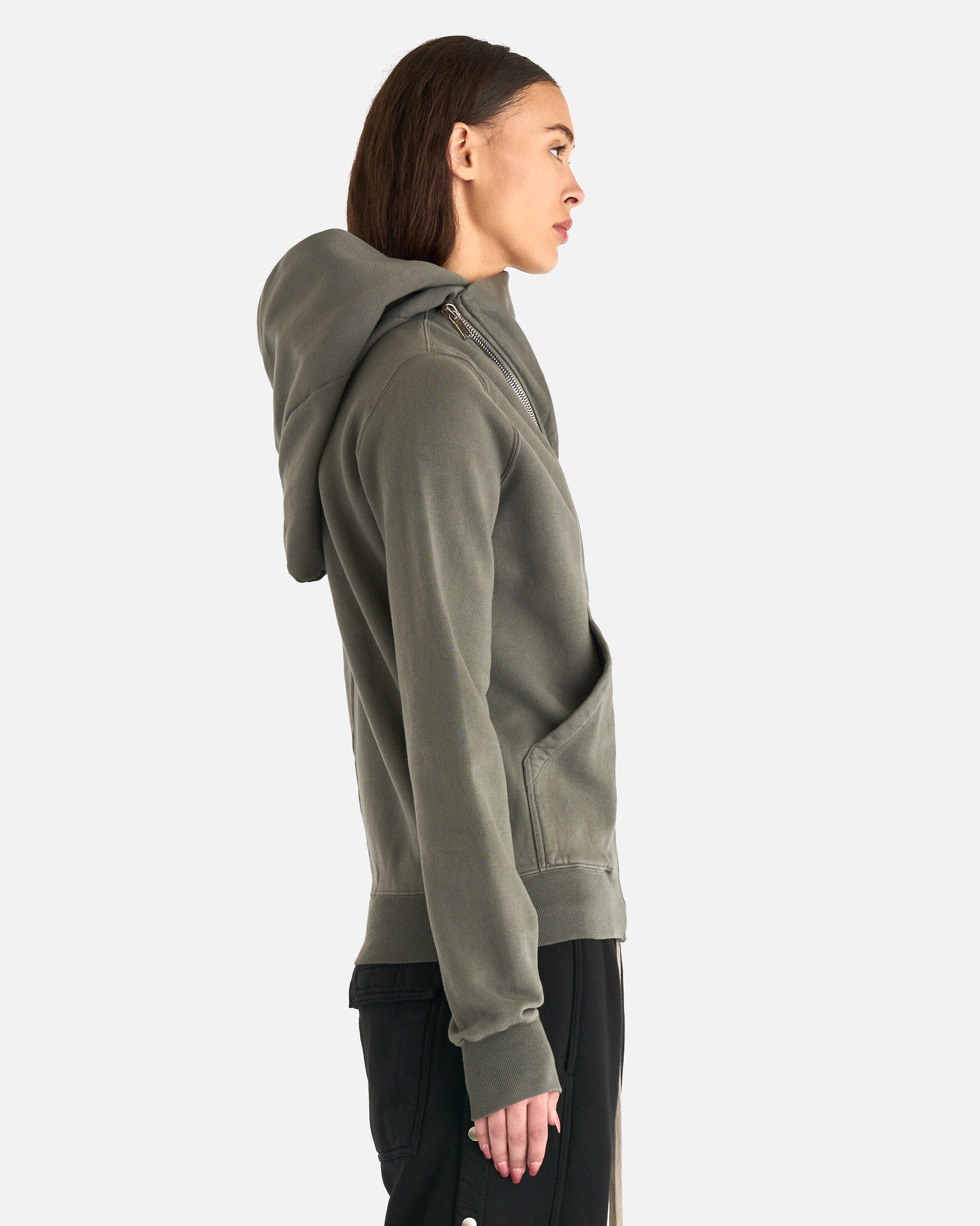 Mountain Hoodie In Hustler Blue Rick owens оригінал – Купити в Україні – вид ззаду