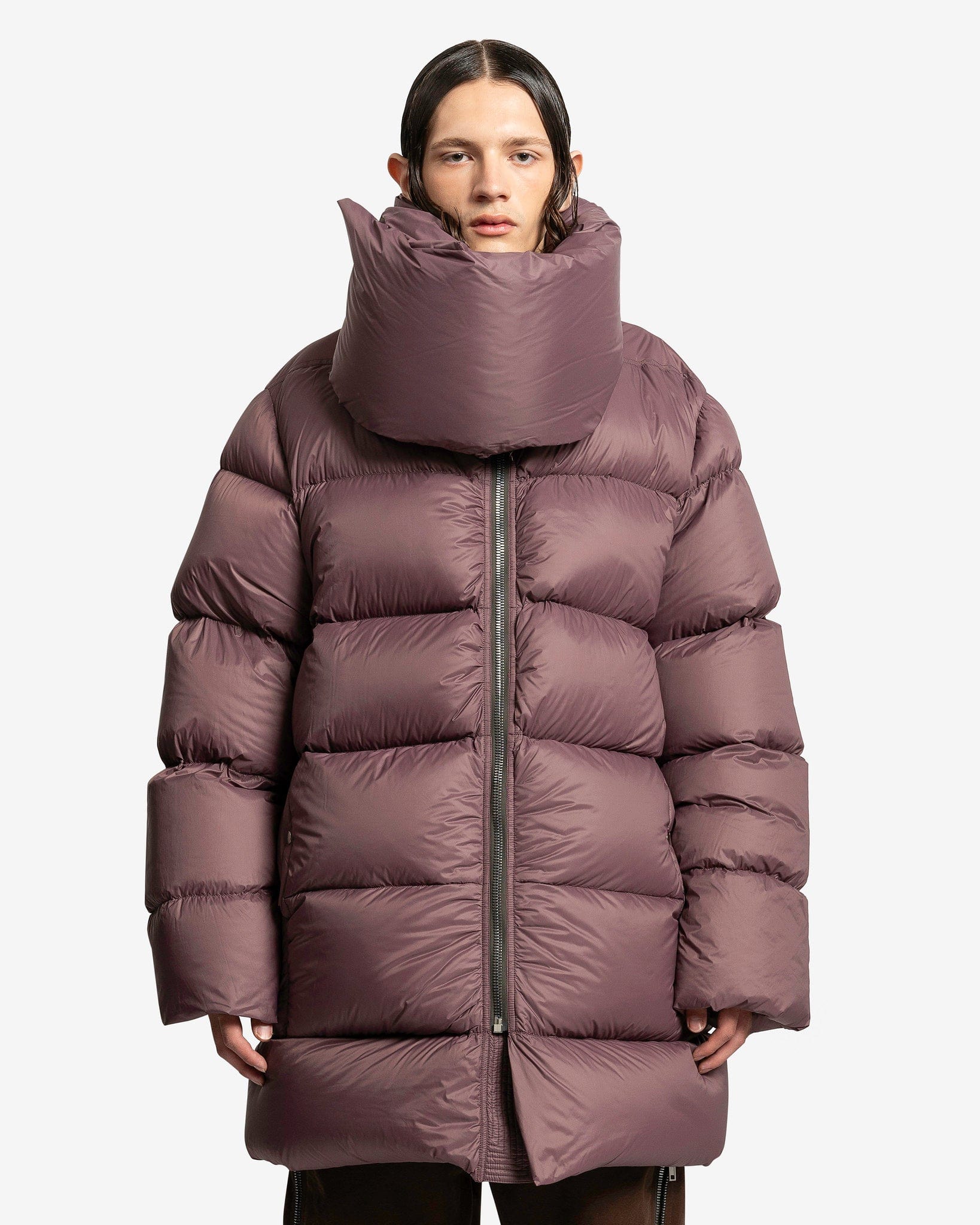 Оригінальна Mountain Jacket In Amethyst Rick owens – боковий вид