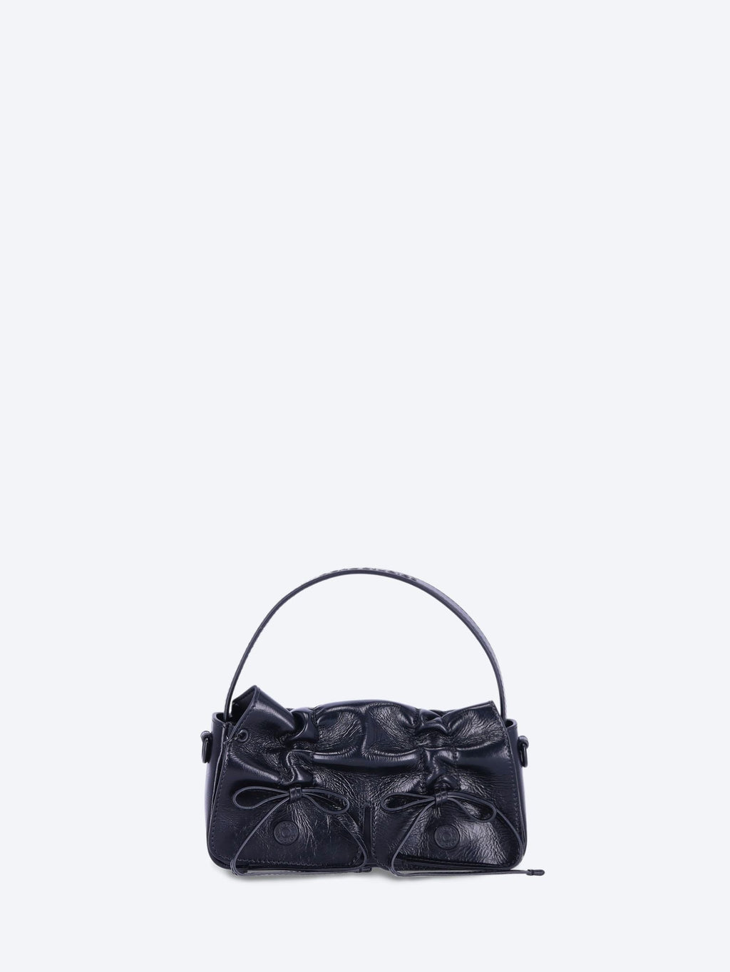 Multipocket Micro Shiny Leather Bag Acne studios оригінал – Купити в Україні – боковий вид