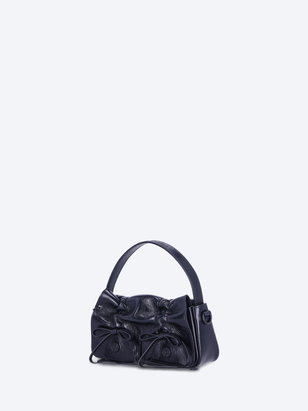 Multipocket Micro Shiny Leather Bag Acne studios оригінал – Купити в Україні – вид ззаду