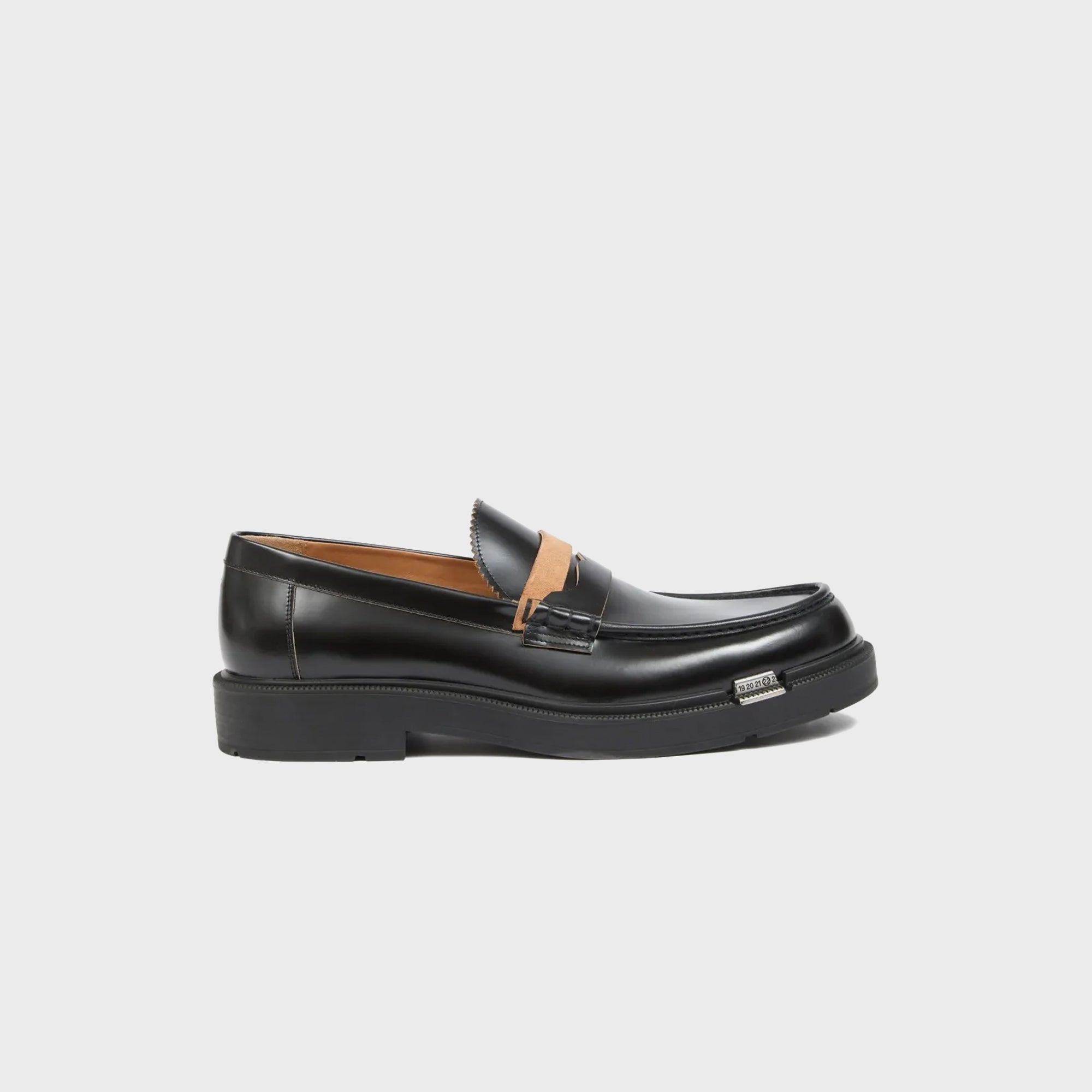 Оригінальна Decortique Loafers Black Maison margiela – боковий вид